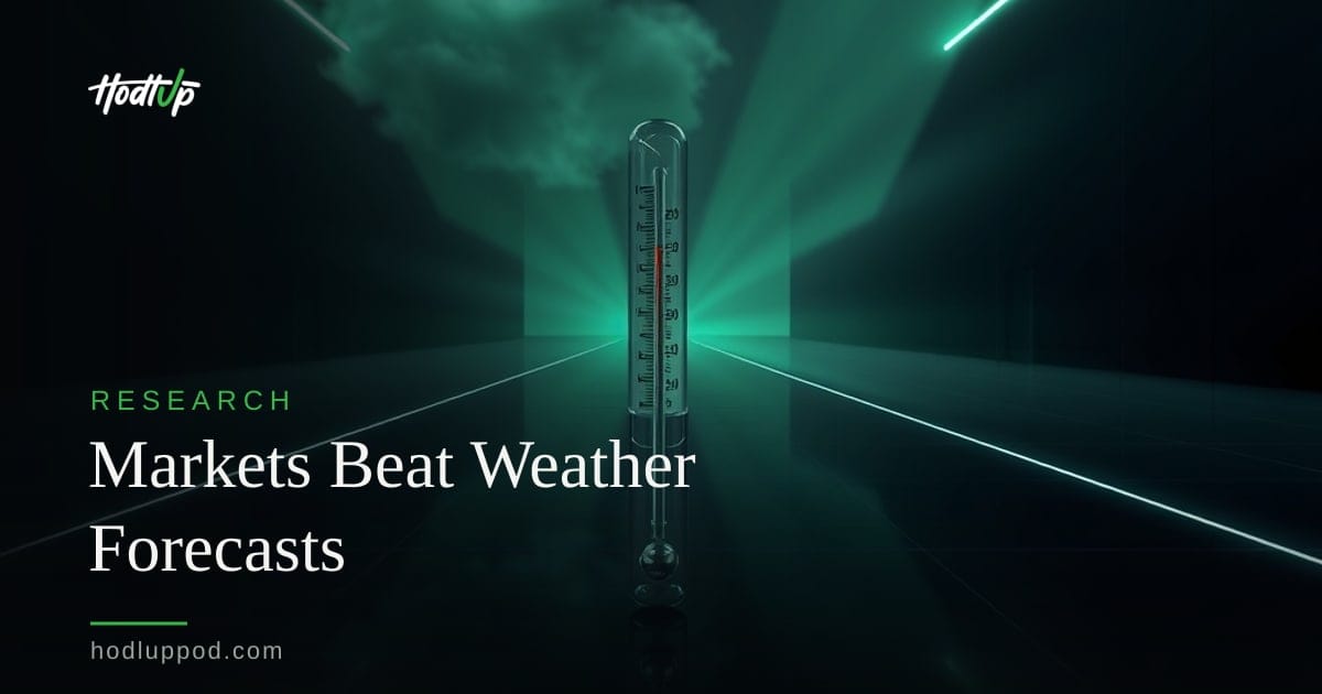 arXiv Study: Prediction Markets Outperform Weather Forecasts — Hodl Up Research