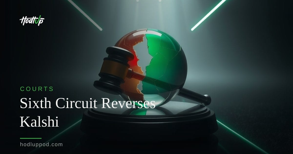Sixth Circuit Reverses Kalshi Injunction, Rules Sports Contracts Not Swaps — Hodl Up Courts