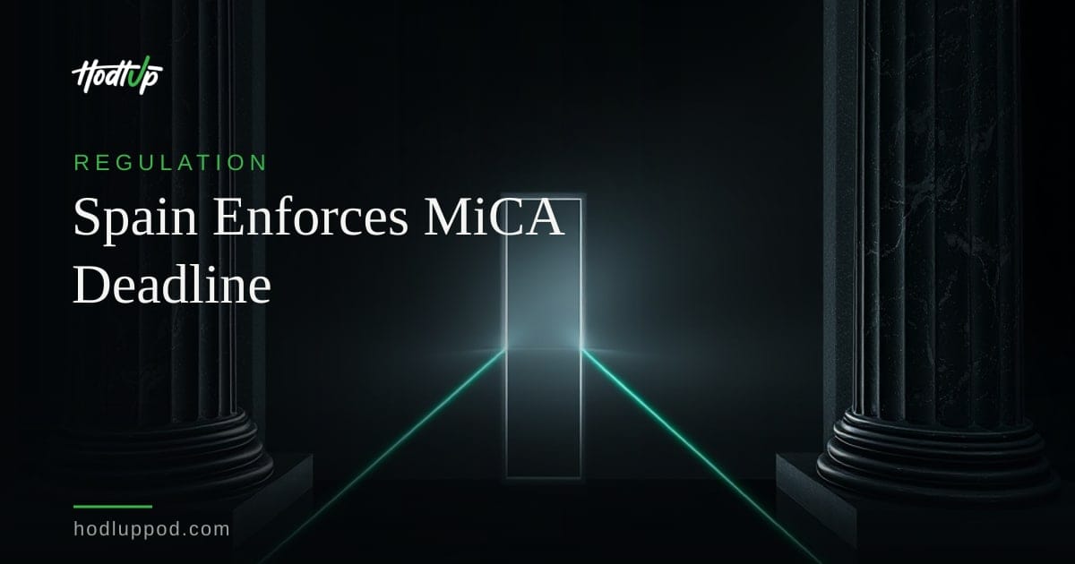 Spain's CNMV Confirms No MiCA Extensions for Crypto Firms, Deadline Looms — HodlUp Regulation