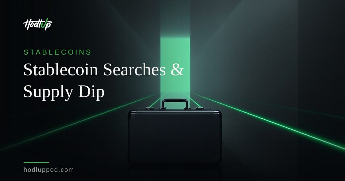 Stablecoin Google Searches Decline 54% as Supply Growth Stalls in June — HodlUp Stablecoins