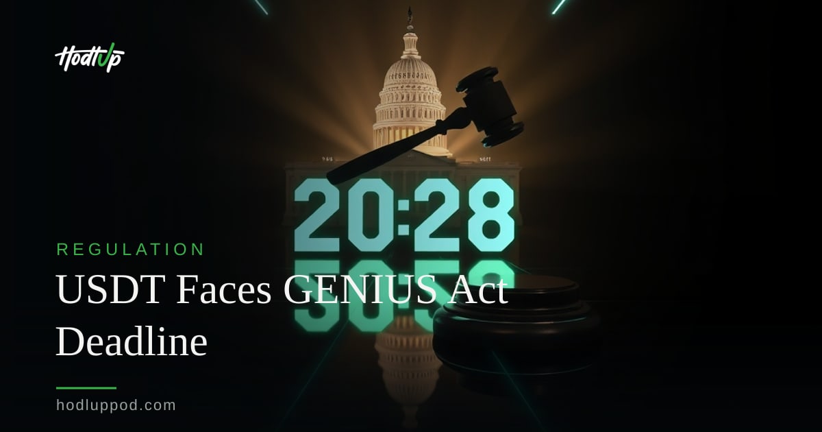 Tether USDT Faces July 2028 US Platform Deadline Under GENIUS Act — HodlUp Regulation
