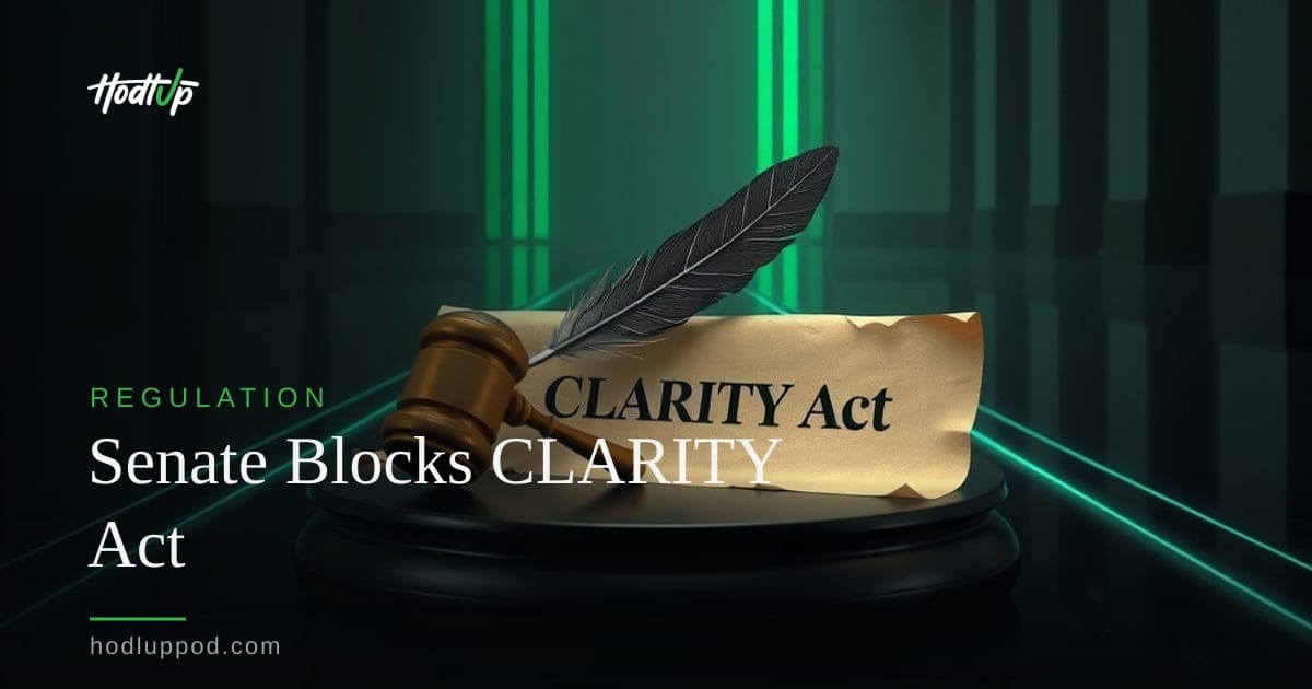 U.S. Senate Blocks CLARITY Act Amid Tribal Prediction Market Concerns — Hodl Up Regulation