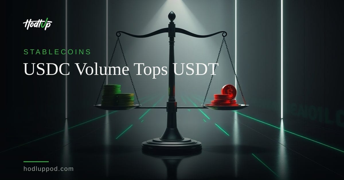 USDC Transaction Volume Surpasses USDT, Driven by Record $1.79T Stablecoin Activity in June — HodlUp Stablecoins